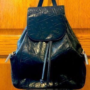Fendissime Black leather backpack